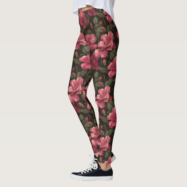Legging Jardínias Coloridas Tema Moda Cardio (Esquerda)