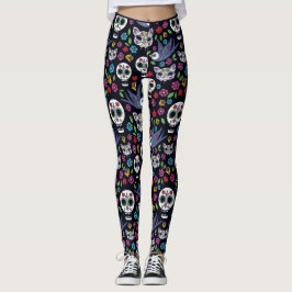 Legging Jardins do Bohemian de Diâmetro De Los Muertos
