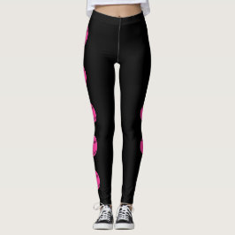 Legging Jogador de Softball Coletivo Rosa Personalizado Es
