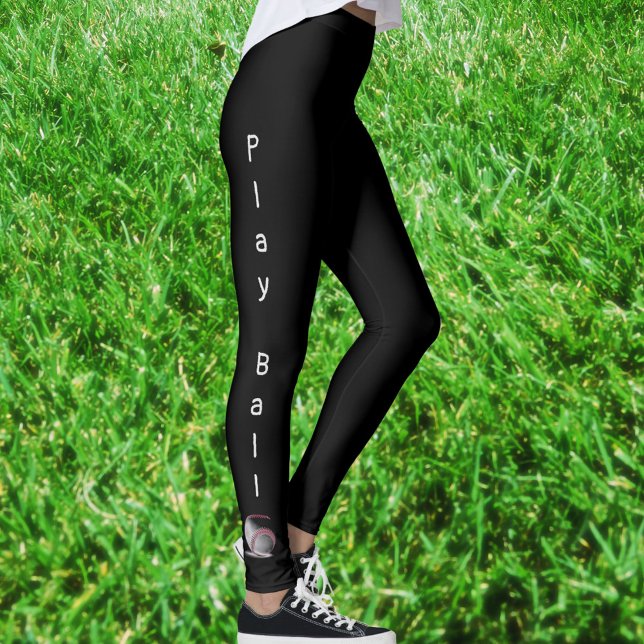 Legging Jogar Ball Baseball Esportivo Preto (Criador carregado)
