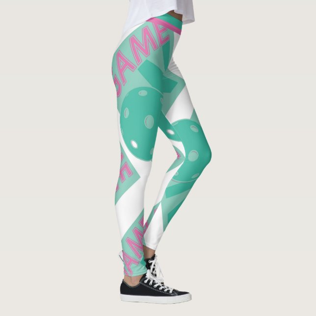 Legging Jogo de Pickleball em - pastel (tamanho do azulejo (Direita)