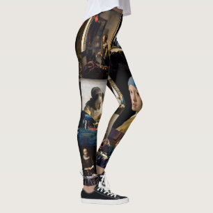 Legging Johannes Vermeer - Patchwork de obras-primas