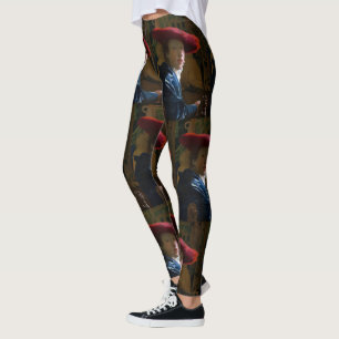 Legging Johannes Vermeer - Rapariga com Chapéu Vermelho