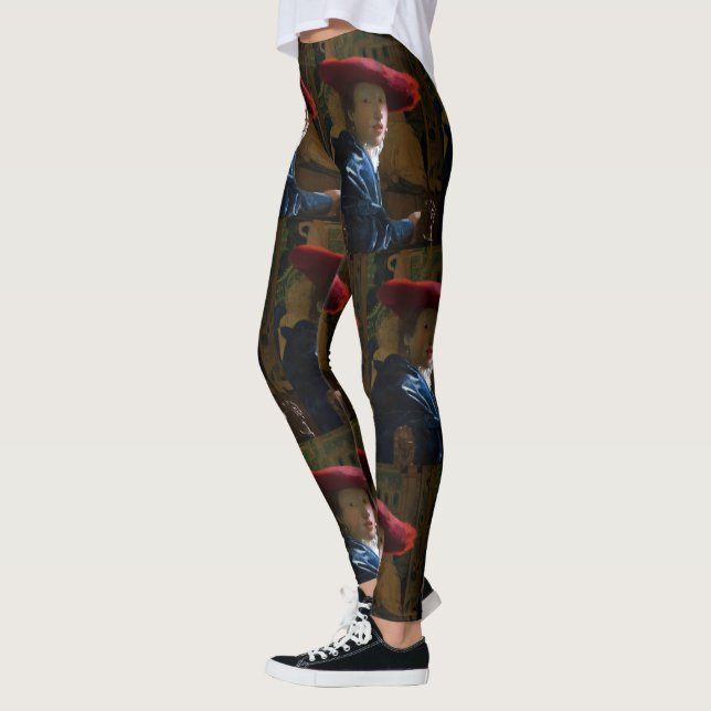 Legging Johannes Vermeer - Rapariga com Chapéu Vermelho (Esquerda)