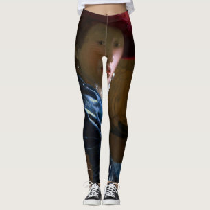 Legging Johannes Vermeer - Rapariga com Chapéu Vermelho