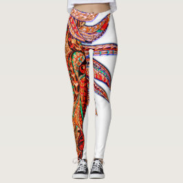 Legging Joia do cavalo mosaico colorido