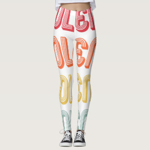 Legging JOLENE Nome do presente personalizado Retro Vintag