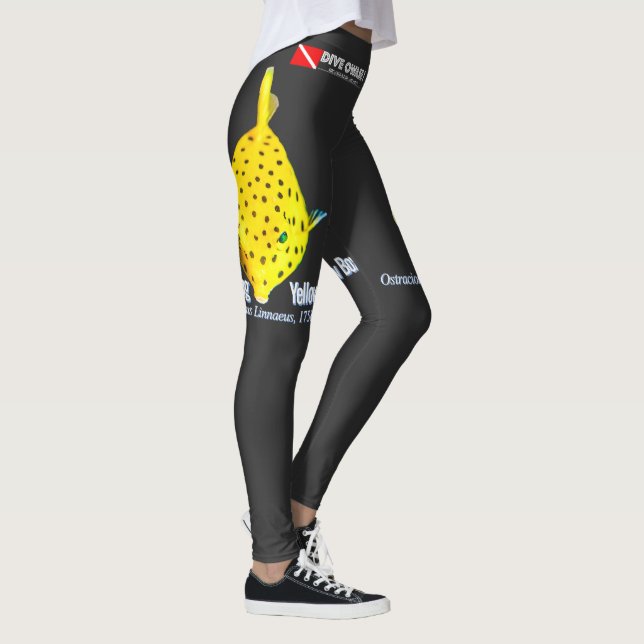 Legging Jovem Peixe-Caixa Amarelo (Direita)