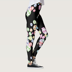 Legging Jumble Of Sweet Skulls