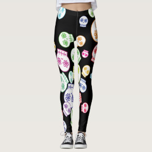 Legging Jumble Of Sweet Skulls