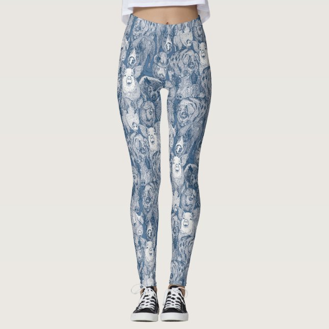 Legging just pigs cobalt denim (Frente)