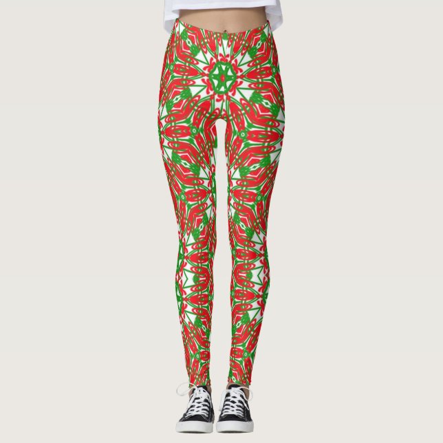Legging Kaleidoscópios Verdes (Frente)