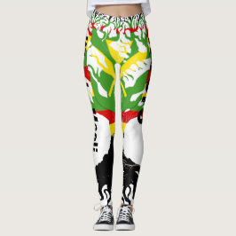 Legging Kānaka Maoli ROOTS Blk