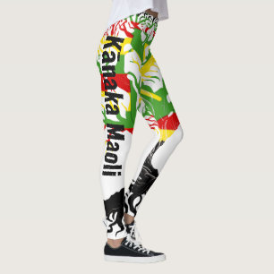 Legging Kānaka Maoli ROOTS Blk