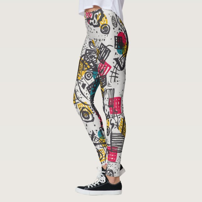 Legging Kandinsky Mundos Pequenos V Abstrato Clássico (Esquerda)