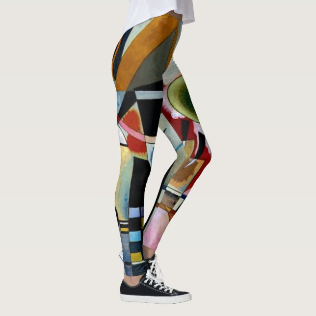 Legging Kandinsky - Tocar, pintura popular (Direita)