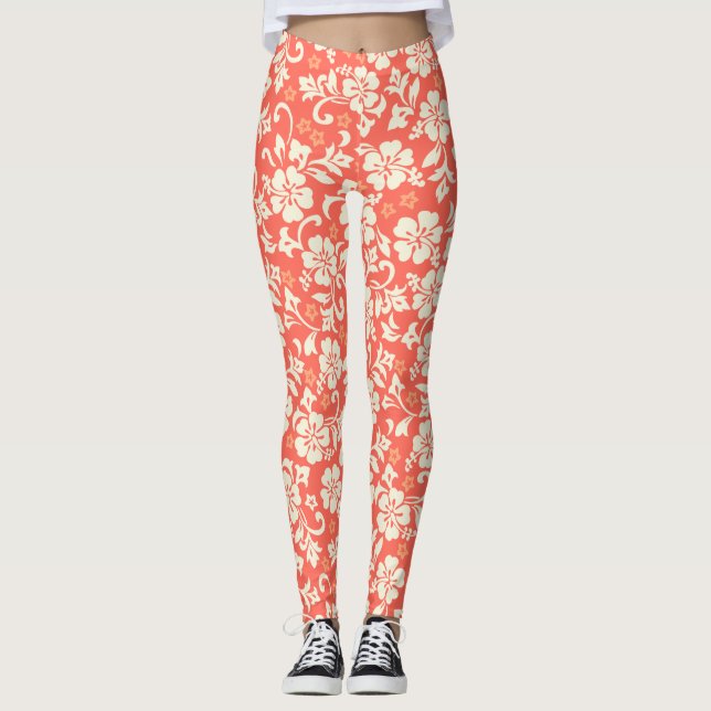 Legging Kapalua Pareau Hawaiian Hibiscus (Frente)
