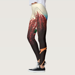 Legging Katsushika Hokusai - Relâmpagos abaixo do cume
