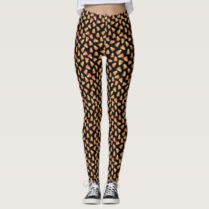 Legging Kawaii Cute Candy Corn Patterno Halloween