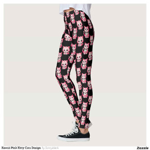 Legging Kawaii - Gatinhos Rosa Design