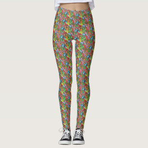 Legging Kawaii Halloween Colorful Monster
