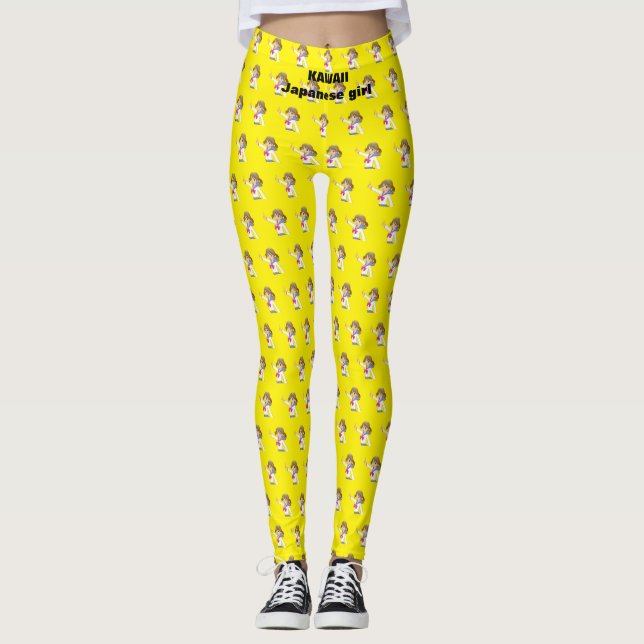 Legging KAWAII, menina japonesa (Frente)