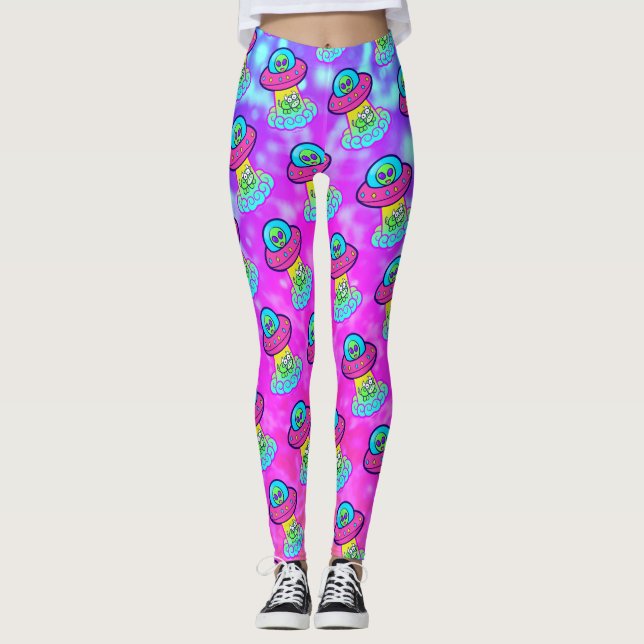 Legging Kawaii Uchuu Kei Cute Ufo (Frente)