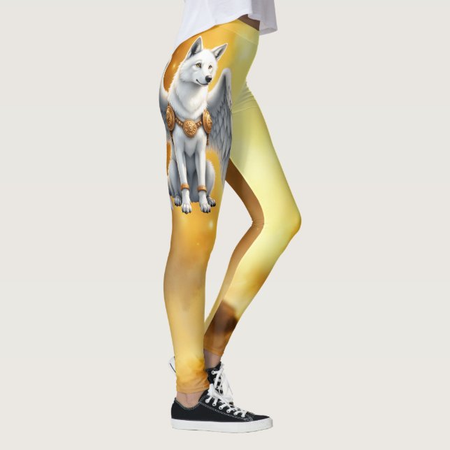 Legging Keeper of the Dawn – The White Winged Wolf.  (Direita)