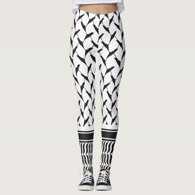 Legging keffiyeh palestino (Frente)
