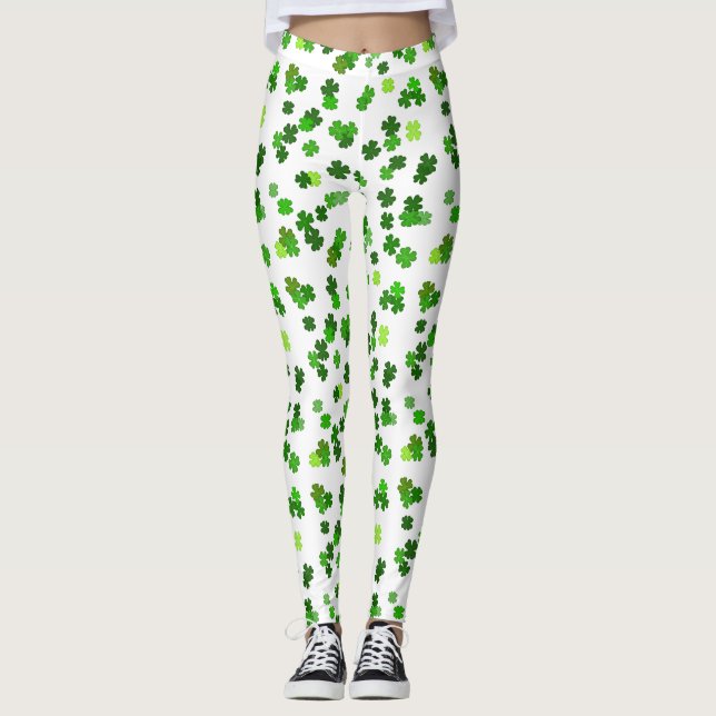 Legging Kelly Green "Shamrocks Caindo" (Frente)