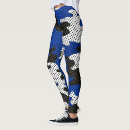 Legging Kentucky Blue White Classic Camo Pattern
