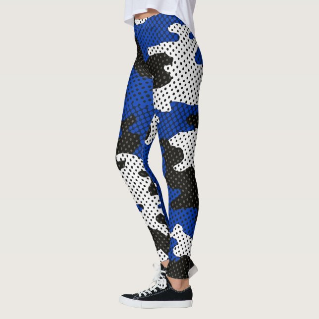 Legging Kentucky Blue White Classic Camo Pattern (Esquerda)