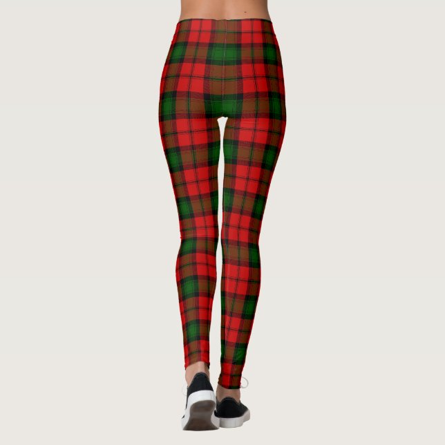 Legging Kerr tartan green xadrez vermelha (Verso)