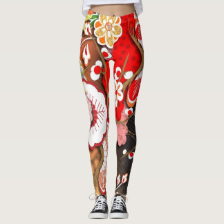 Legging Kimono de outono japonês elegante