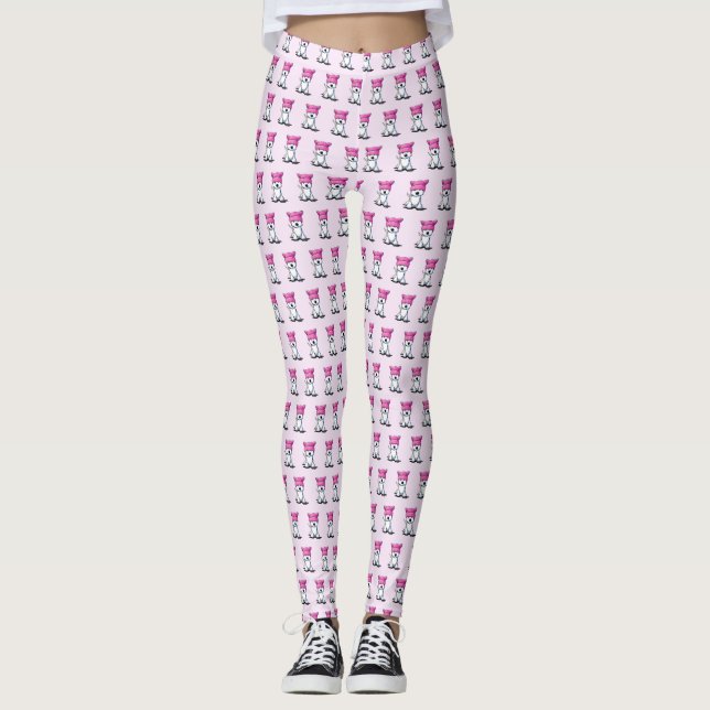 Legging KiniArt Rosa Hat Westie Terrier (Frente)