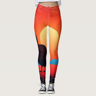 Legging Kiwi Bird em Twilight