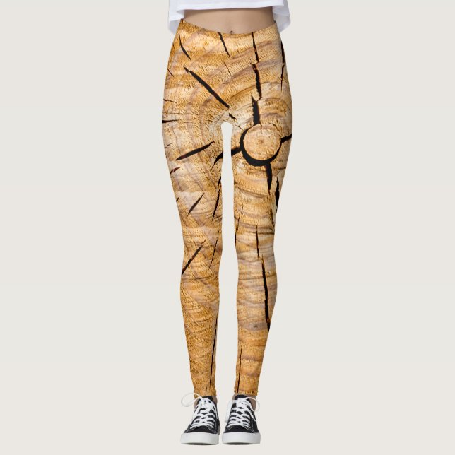 Legging Knotty Wood Slice da Vida (Frente)