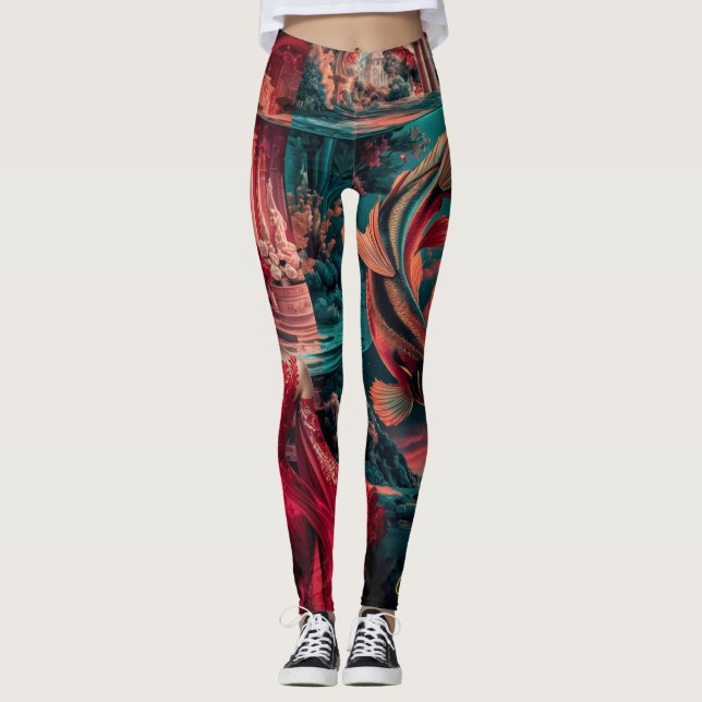 Legging Koi e Mulher (Frente)
