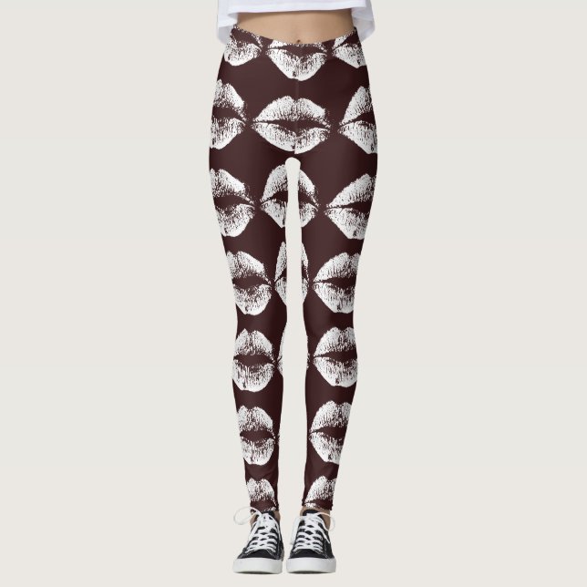 Legging Lábios brancos nº 25 (Frente)