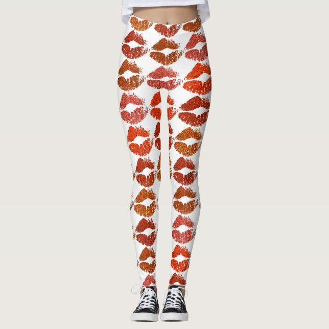 Legging Lábios Coloridos Elegantes #21 (Frente)