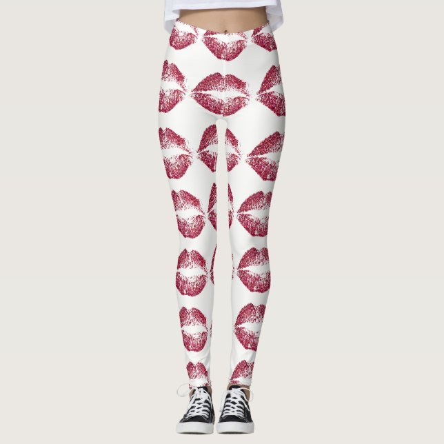 Legging Lábios com Brilho Vermelho #2 (Frente)