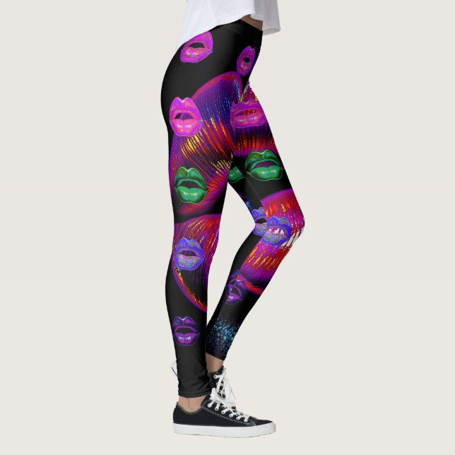 Legging Lábios Cyber Vênus - Os Meus Lábios São 4 U. Multi (Direita)