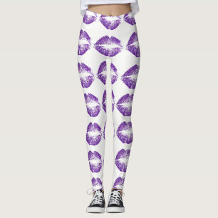 Legging Lábios de brilho púrpura
