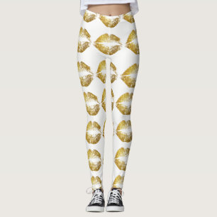 Legging Lábios Dourados de brilho nº 2