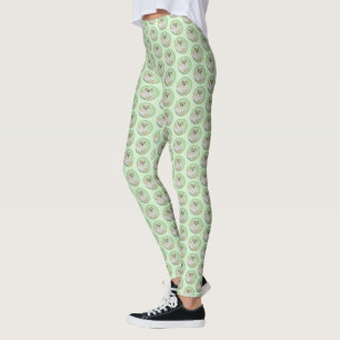 Legging Labrador Amarelo - Impressão de Retriever e Têni