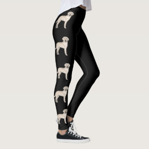 Legging Labrador Retriever Creme Inglês Cachorros Fofos Pr