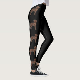 Legging Labrador Retriever Marrom Chocolate Cachorros Fofo