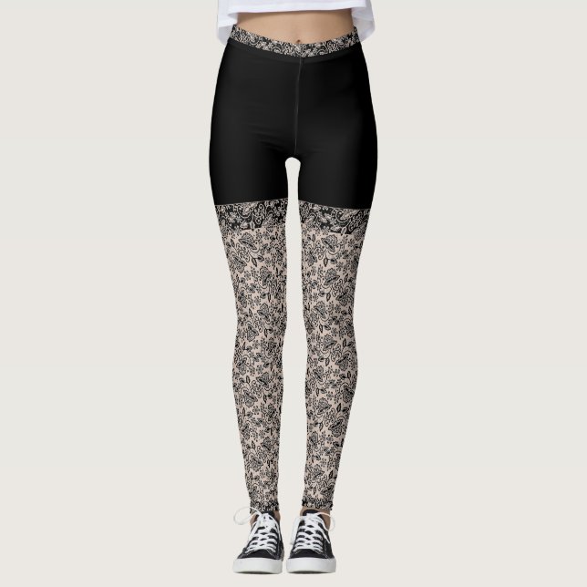 Legging Laçado-Laço luxuoso (Frente)