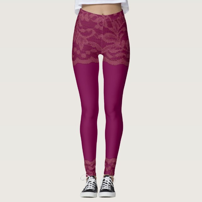 Legging Lace Burgundy   (Frente)
