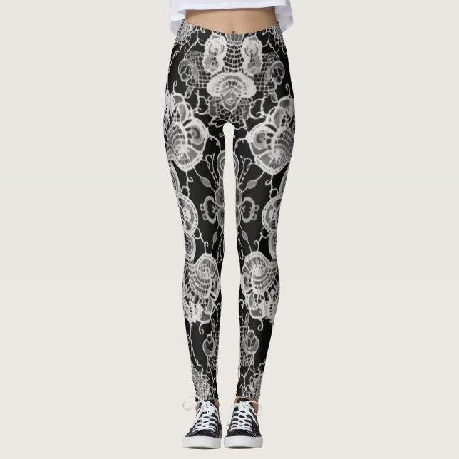 Legging Lace Floral Harmony (Frente)